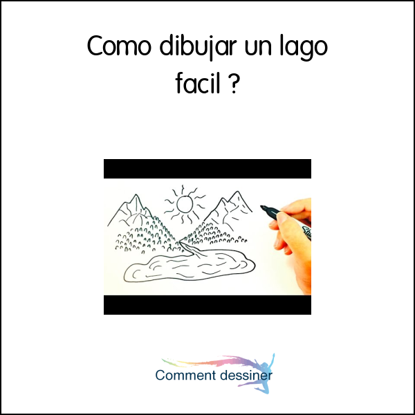 Como dibujar un lago facil